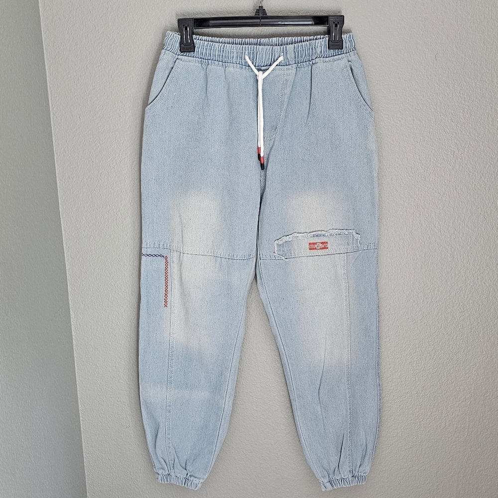 Light Blue Jogger Jeans Unisex Small